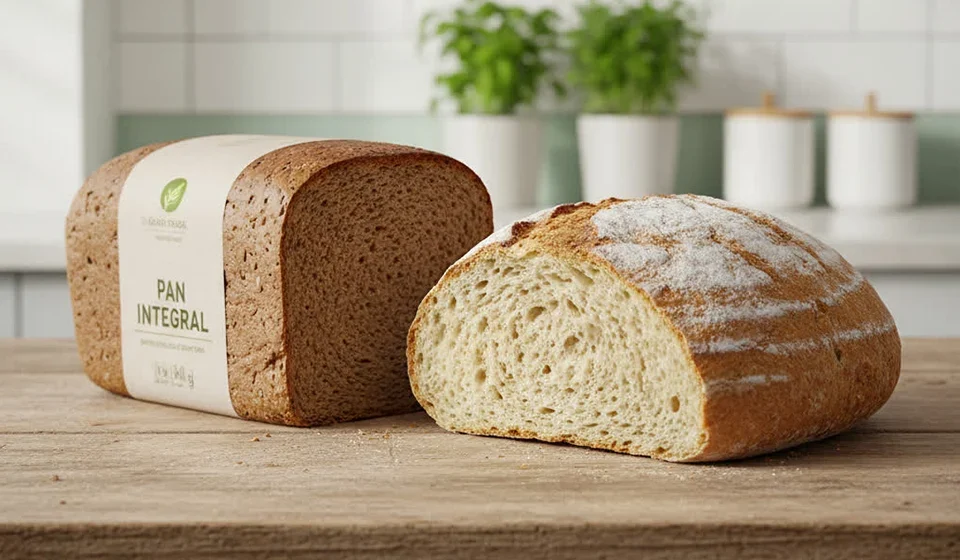 pan integral y azúca